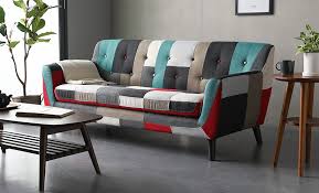 continental 3 seater fabric sofa