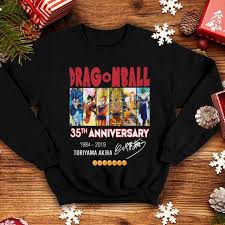 Check spelling or type a new query. Dragonball Z 35th Anniversary 1984 2019 Toriyama Akira Signature Shirt Hoodie Sweater Longsleeve T Shirt