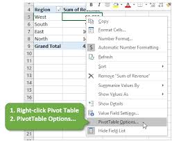 how to stop pivot table columns from
