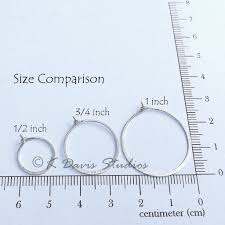 58 Rational Hoop Earring Size Comparison