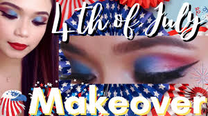 4th of july makeup inspo happy