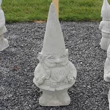 Large Gnome With Shovel And Flowers