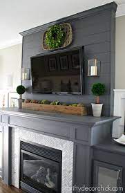 Decorate A Mantel With A Tv Above