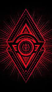 black red illuminati hd phone