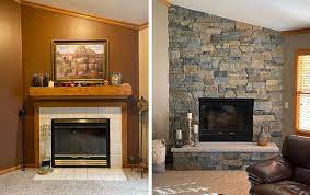 stone veneer interior design living