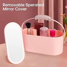 travel makeup case with mirror and