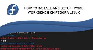 setup mysql workbench on fedora linux