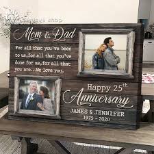 personalized 25th anniversary gift for