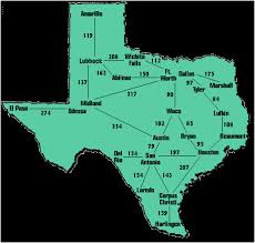 Texas Mileage Map Secretmuseum