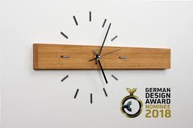 Design Wall Clock Horizon Premium Oak
