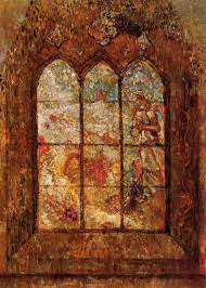 Stained Glass Window Painting Odilon