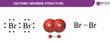 br2 diatomic bromine structure