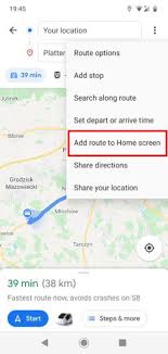 how to save a route on google maps