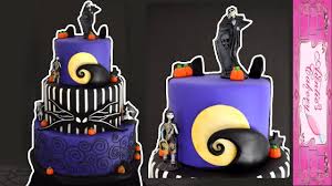 A nightmare before christmas birthday cake i was given plastic collectable figures to add to the cake this is the before photo as i pref. Nightmare Before Christmas Cake Time Lapse Youtube