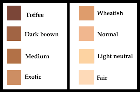 Abbey refers to a color that is warm gray with brownish tints as it is a mixture of both half gray and half brown. Indian Skin Tone Chart 8 Popular Shade Step Into Styles