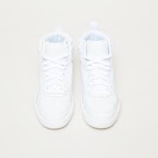 Puma Perforated Lace Up High Top Shoes With Pull Tab