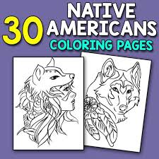 Coloring book african american coloring books coloring page and. Native American Coloring Book 30 Native Americans Coloring Etsy