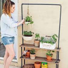 Diy Rolling Garden Plant Shelf Home