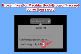 how to fix mac macbook pro won t accept