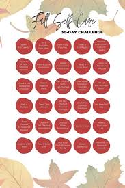 30 day fall self care challenge