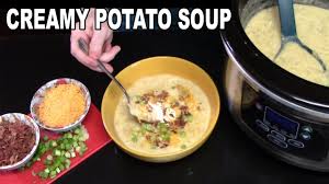 creamy potato soup in the crockpot