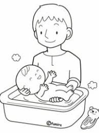 Baby doll bath time playing toys with baby born youtube. Kleurplaten Baby Topkleurplaat Nl