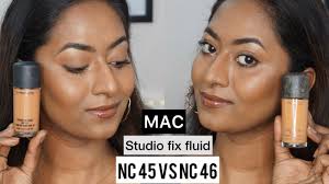 mac studio fix fluid foundation nc 45