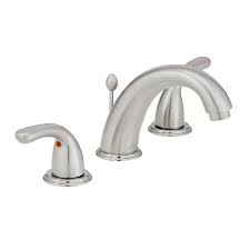 Let the faucet and hardware add interest when you choose a vibrant, trendy finish like brass, gold or matte black. Glacier Bay Builders 8 In Widespread 2 Handle High Arc Bathroom Faucet In Brushed Nickel Hd67364w 6b04 The Home Depot