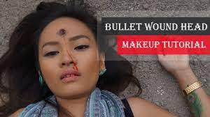 sfx makeup bullet wound head tutorial