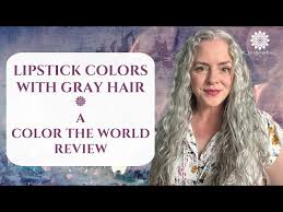 lipstick colors with gray hair a color
