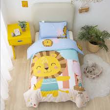 lion organic cotton toddler sheet set
