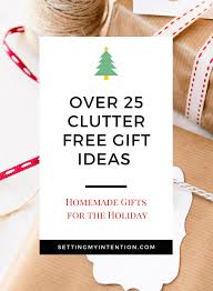 Over 25 Ideas For Experience And Homemade Christmas Gifts Setting