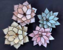 3d Stained Glass Flower W Patti