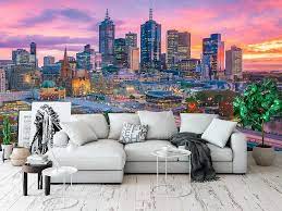 Wallpaper Melbourne City Skyline