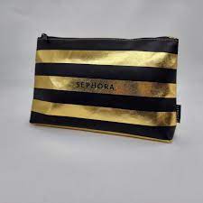 sephora black gold makeup bag ebay
