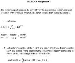 Solved Matlab Assignment 1 The