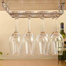 I absolutely love this under the cupboard wine glass rack! Wine Glass Rack Holder Under Cabinet Stemware Hanger Shelf Bar Stainless Steel Shopee Philippines