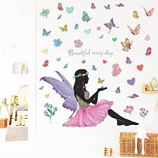 Erfly Girl Wall Stickers