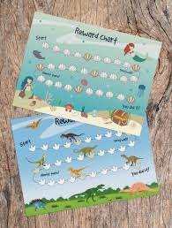 Mermaid Kids Chore Chart Reward Chart Printable Chore