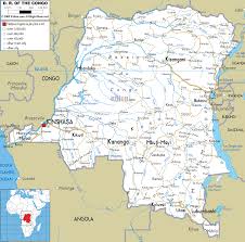 Dr congo's largest export is raw minerals, with china accepting over 50% of drc's exports in 2012. Detailed Clear Large Road Map Of Democratic Republic Of Congo Ezilon Maps
