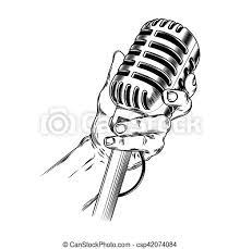 Procurando microfones com preços baixos? Desenho Microfone Antigo
