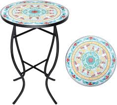 Mosaic Outdoor Side Table 14 Small