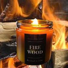 Wood Burning Fireplace Soy Wax Candle