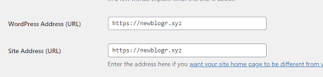 changed wordpress url can t access