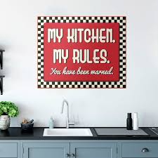Wall Sticker My Kitchen My Rules
