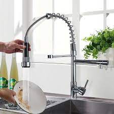 senlesen chrome kitchen faucet swivel