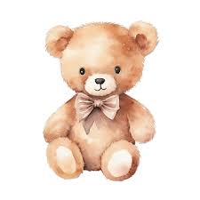 cute watercolor teddy bear cute teddy