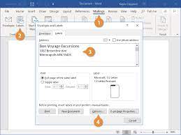 how to make labels in word custuide