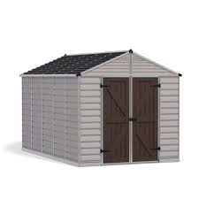 12 Ft Tan Garden Outdoor Storage Shed