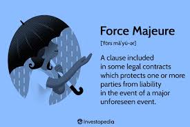 what is a force majeure contract clause